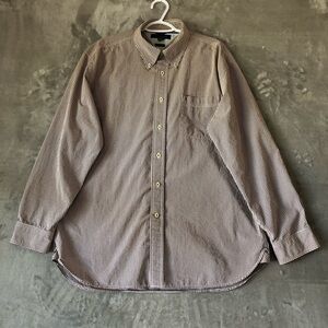 Men Gingham Button Down Shirt Size XL Long Sleeve Cotton Tommy Hilfiger